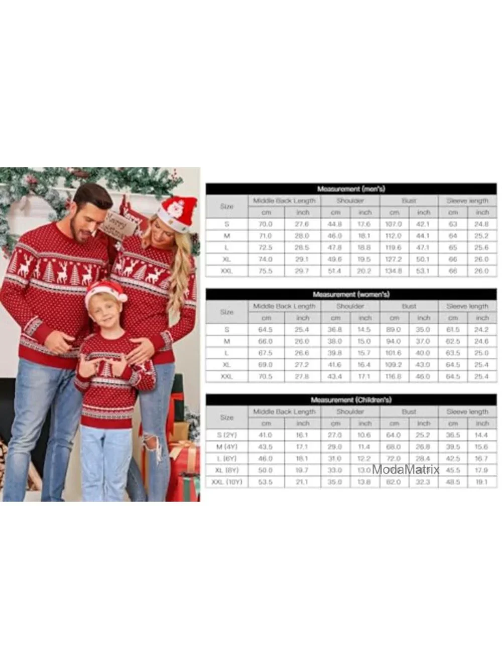 Cozy Knit Christmas Pullover Sweater Long Sleeve Crewneck